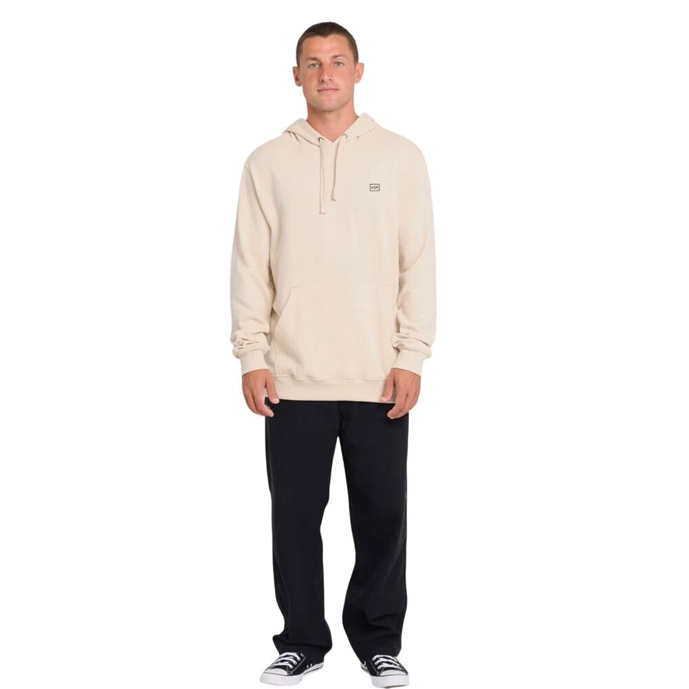 Billabong All Day Pullover Hoodie, Oatmeal, Skate Surf Streetwear, Men's Medium